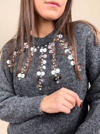 Maglione con pailettes