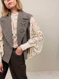 Gilet pied de poule