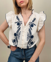 Camicia ricamata (più colori)