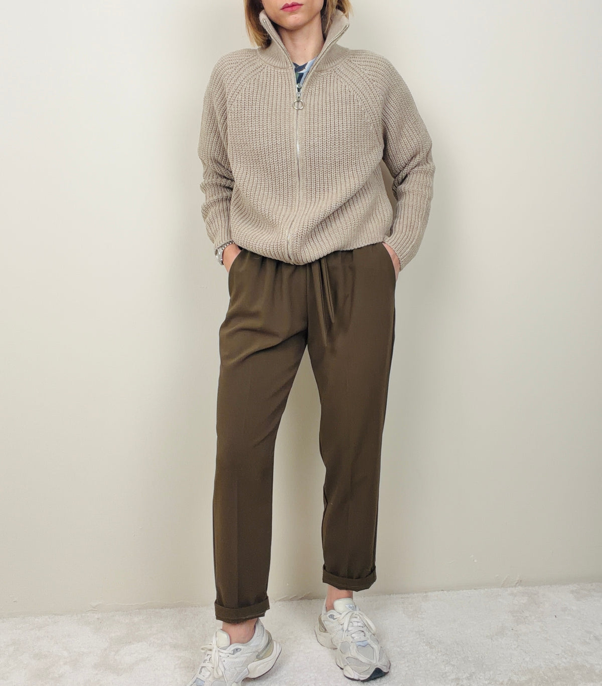Pantalone jogging verde