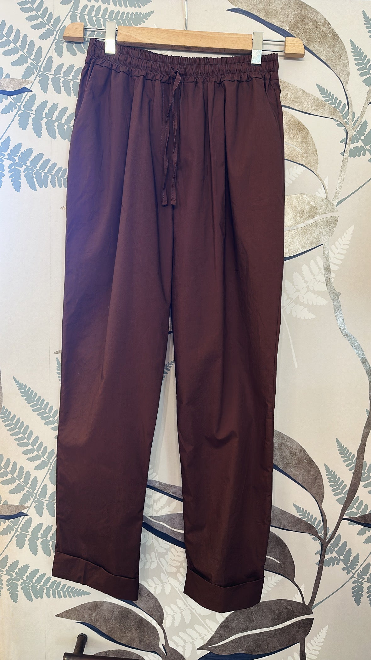 Pantalone in cotone con elastico in vita (più colori)