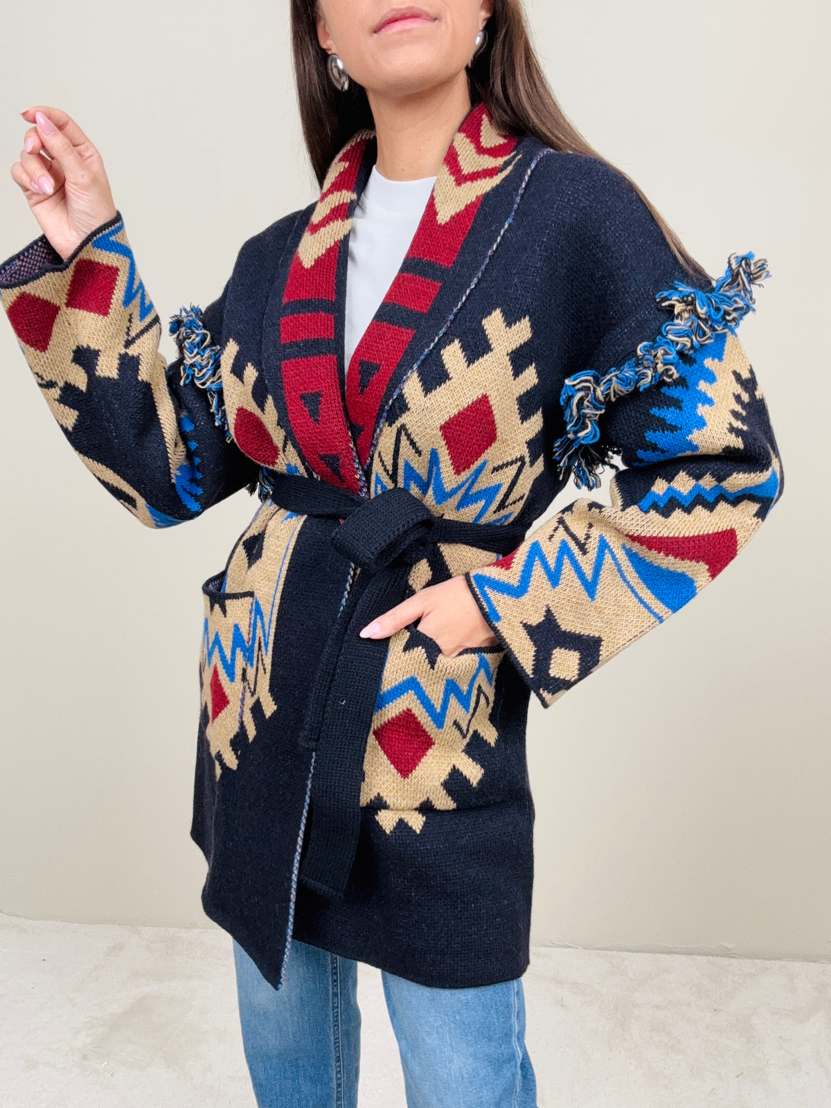 Cardigan Messico blu