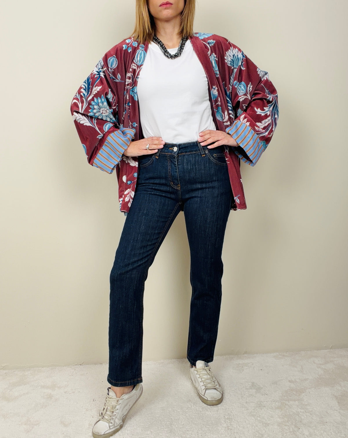 Jeans dritto blue denim