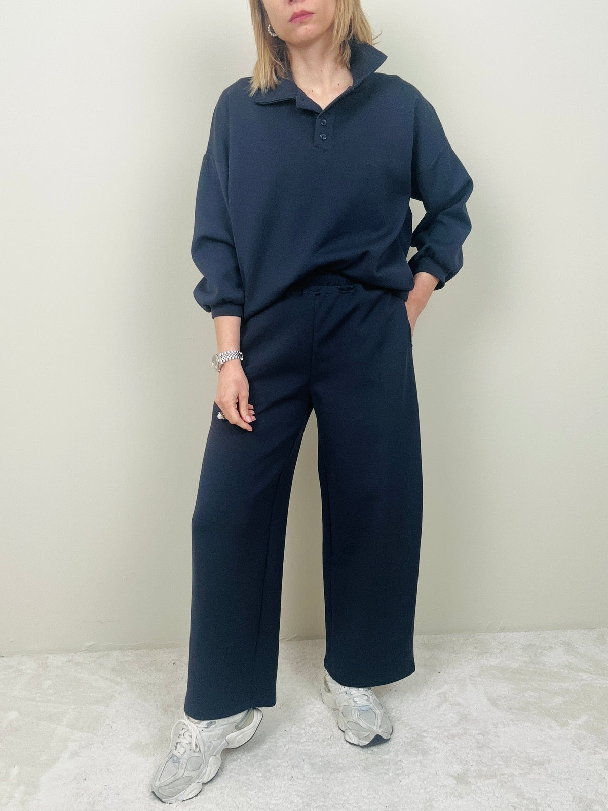 Tuta con felpa a polo (più colori)