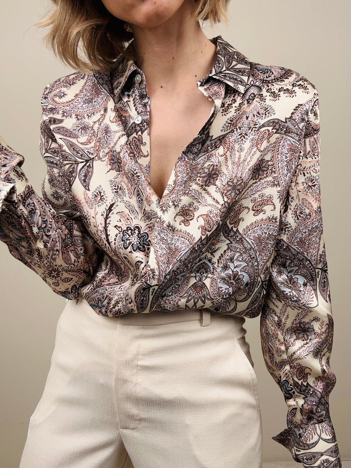 Camicia stampa cachemire