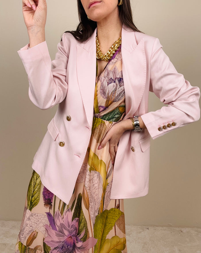 Blazer doppiopetto rosa