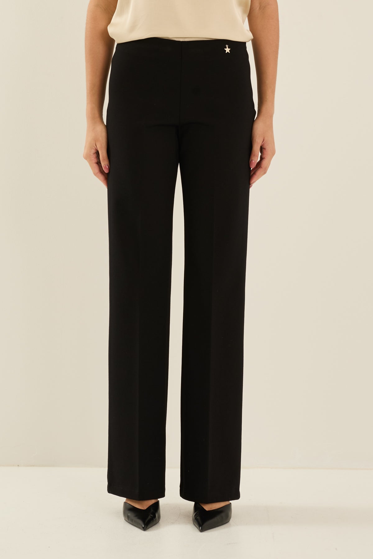 Pantalone punto milano stellina