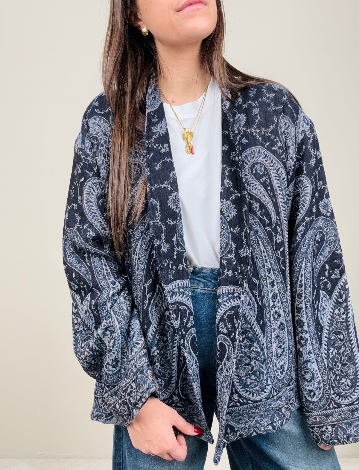 Cardigan Malika blu