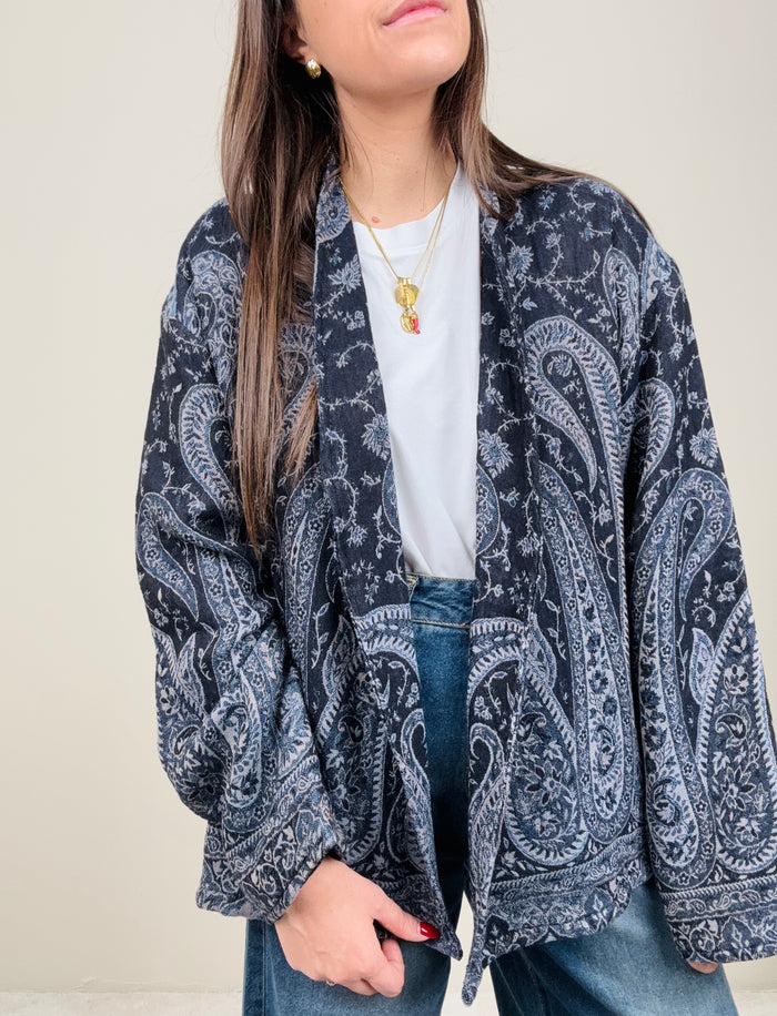 Cardigan Malika blu