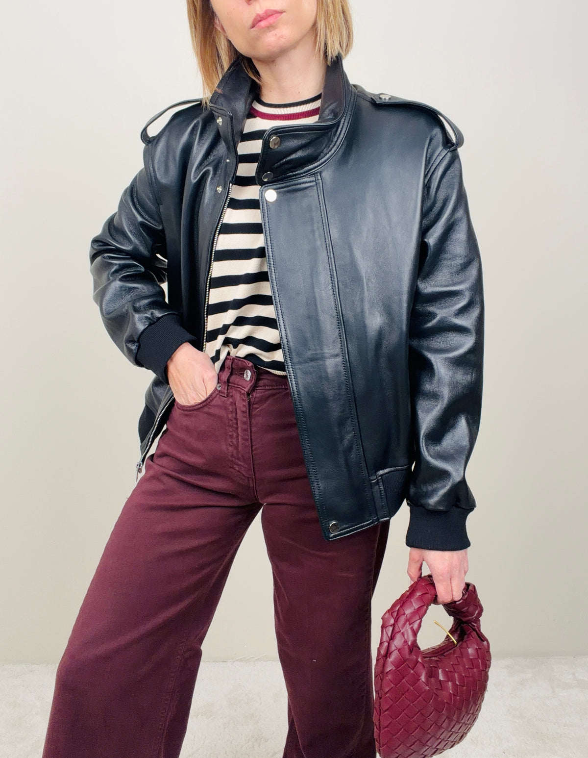 Giubbino in vera pelle