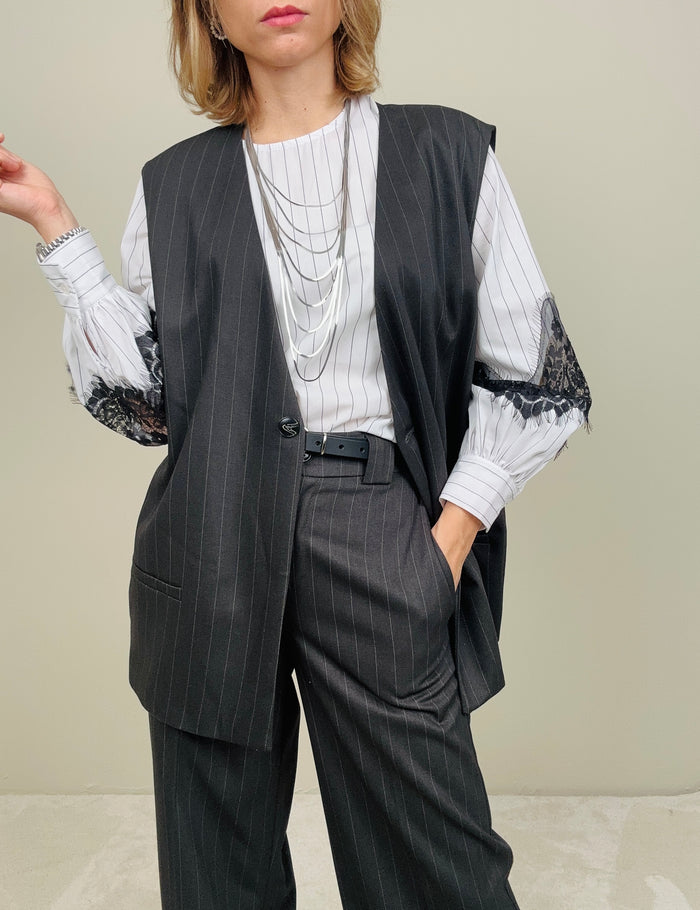 Gilet gessato