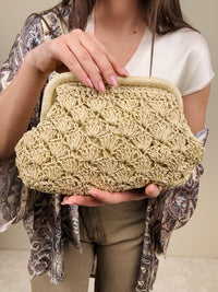 Clutch in rafia (più colori)
