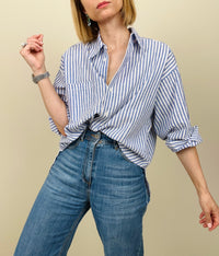 Camicia Summer Time righe blu