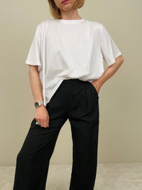 Pantalone nero scivolato