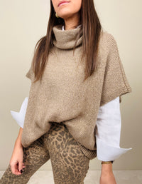 Gilettone con filo in lurex