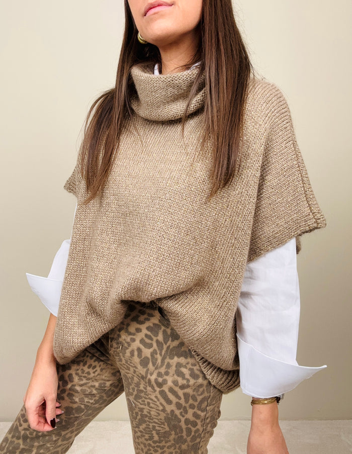 Gilettone con filo in lurex