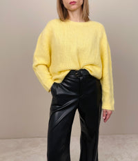 Maglione mohair giallo