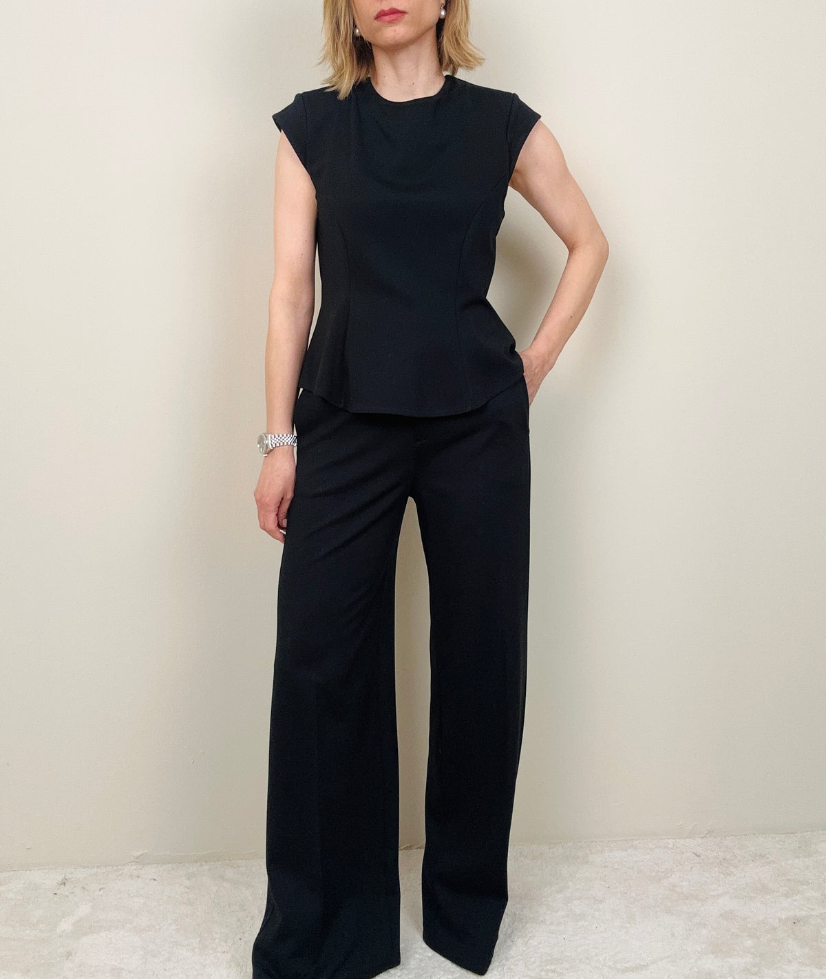 Pantalone nero punto milano