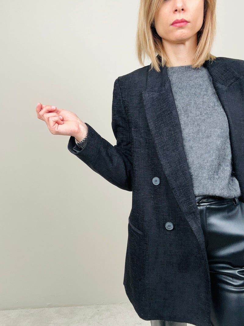 Blazer vellutino nero