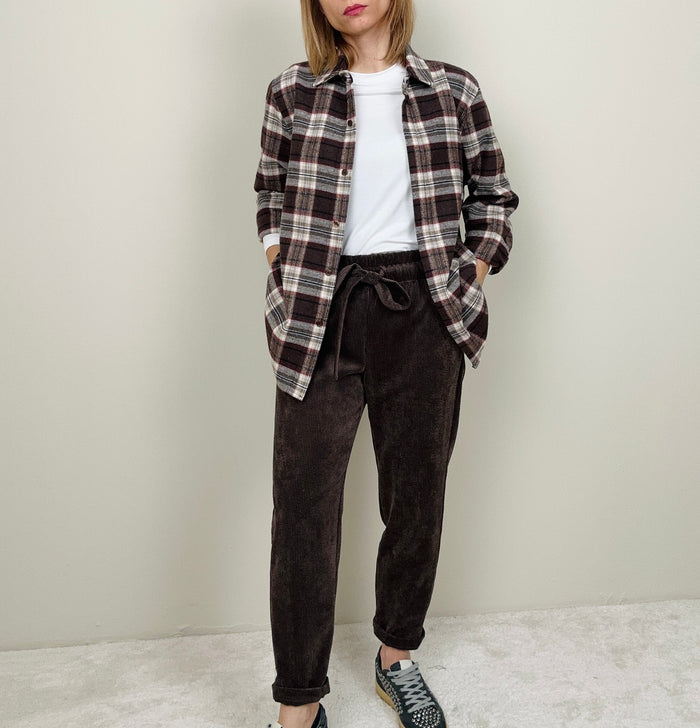 Jogging in velluto moro