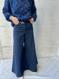 Jeans maxi flare Crochè