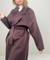 Cappotto cioccolato 100%lana