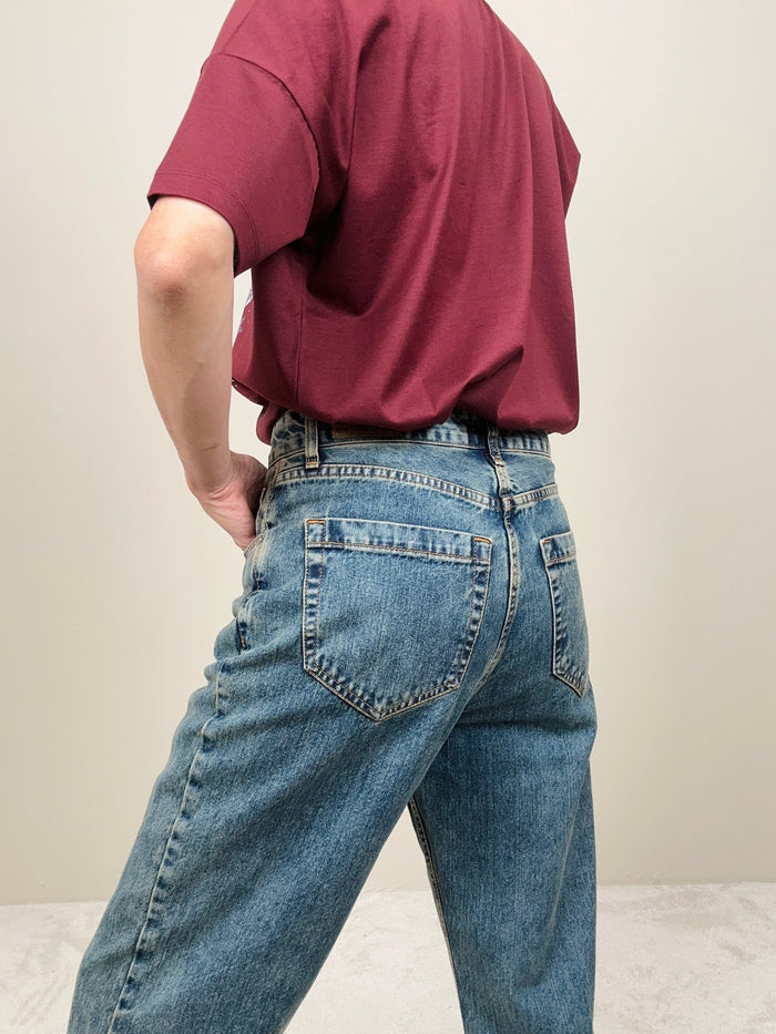 Jeans con balza