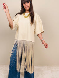 Maglia con maxi frange