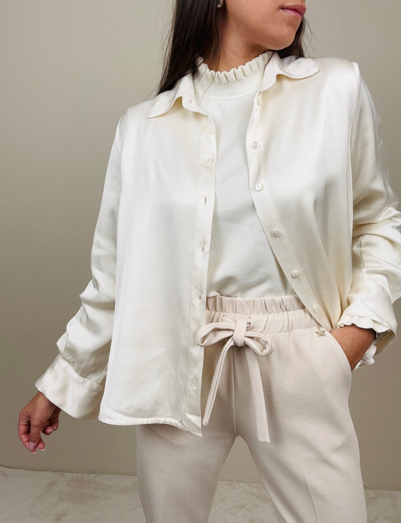 Camicia in viscosa con colletto