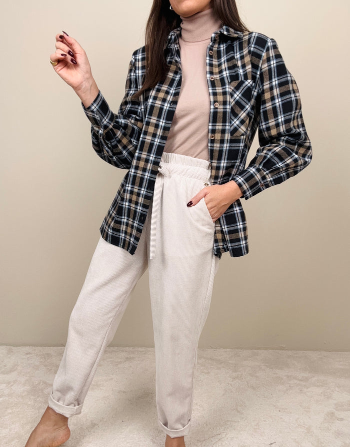 Jogging in velluto burro