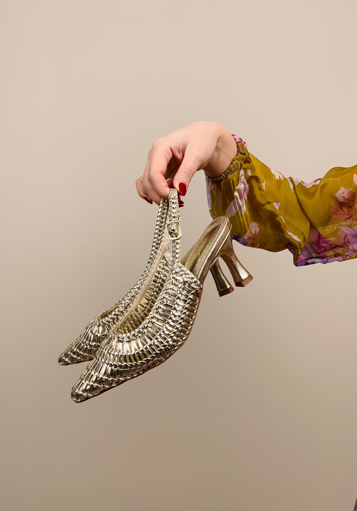 Slingback oro