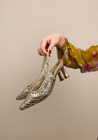 Slingback oro