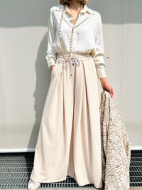 Pantalone ampio burro