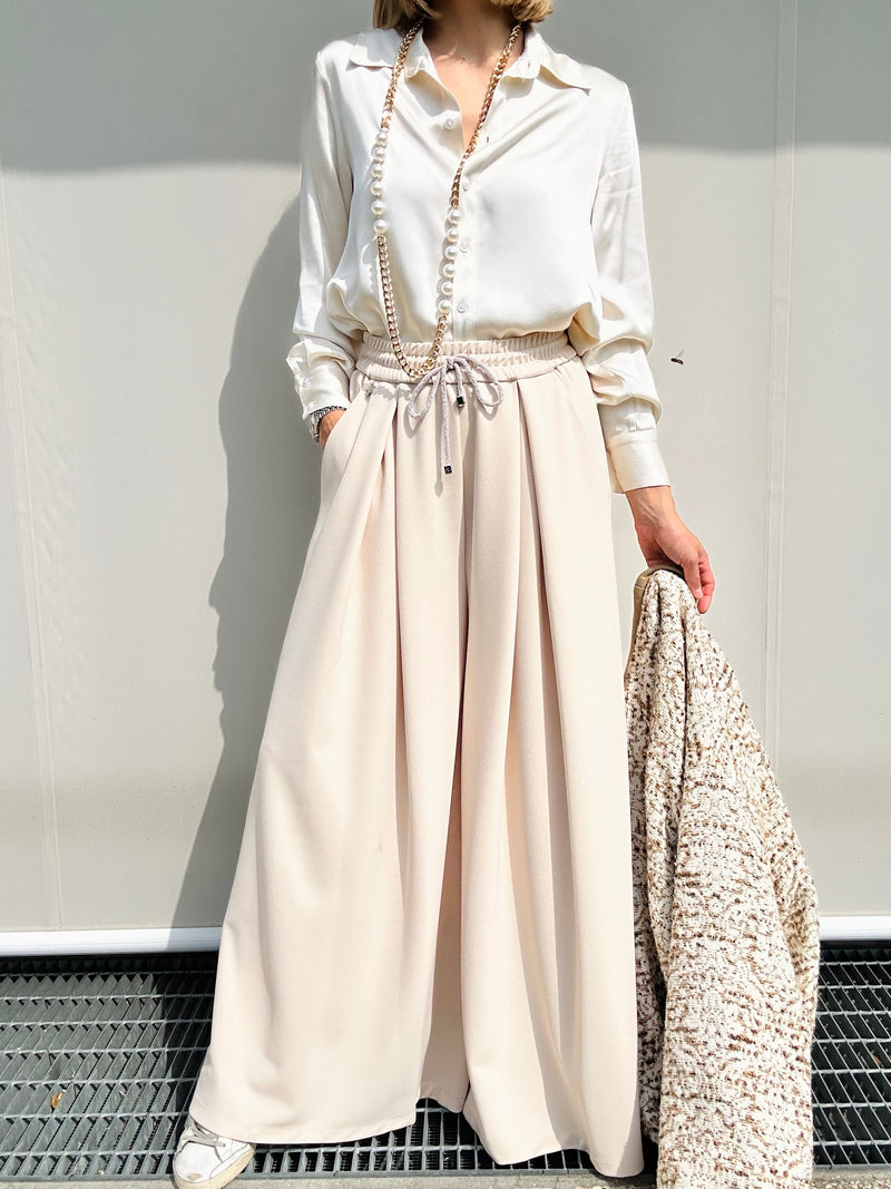 Pantalone ampio burro