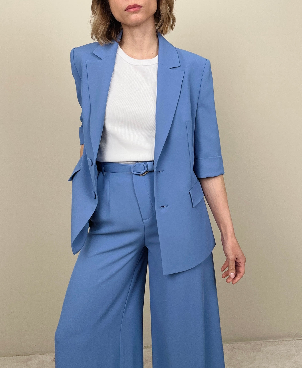 Giacca completo celeste