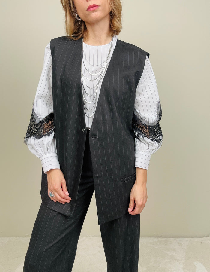 Gilet gessato