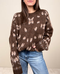 Maglione bandana marrone