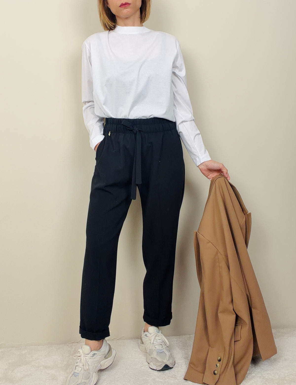 Pantalone jogging nero