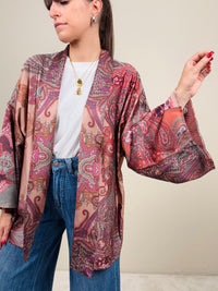 Kimono in fantasia rosa