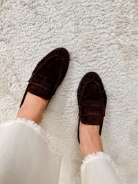 Mocassino scamosicato dark brown