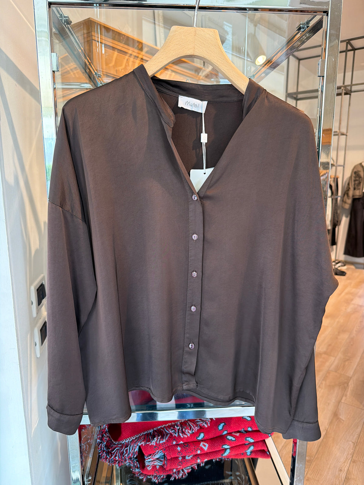 Camicia fluida con bottoncini