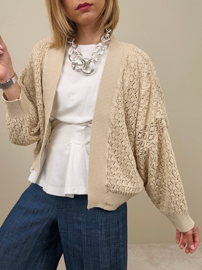 Cardigan traforato (più colori)