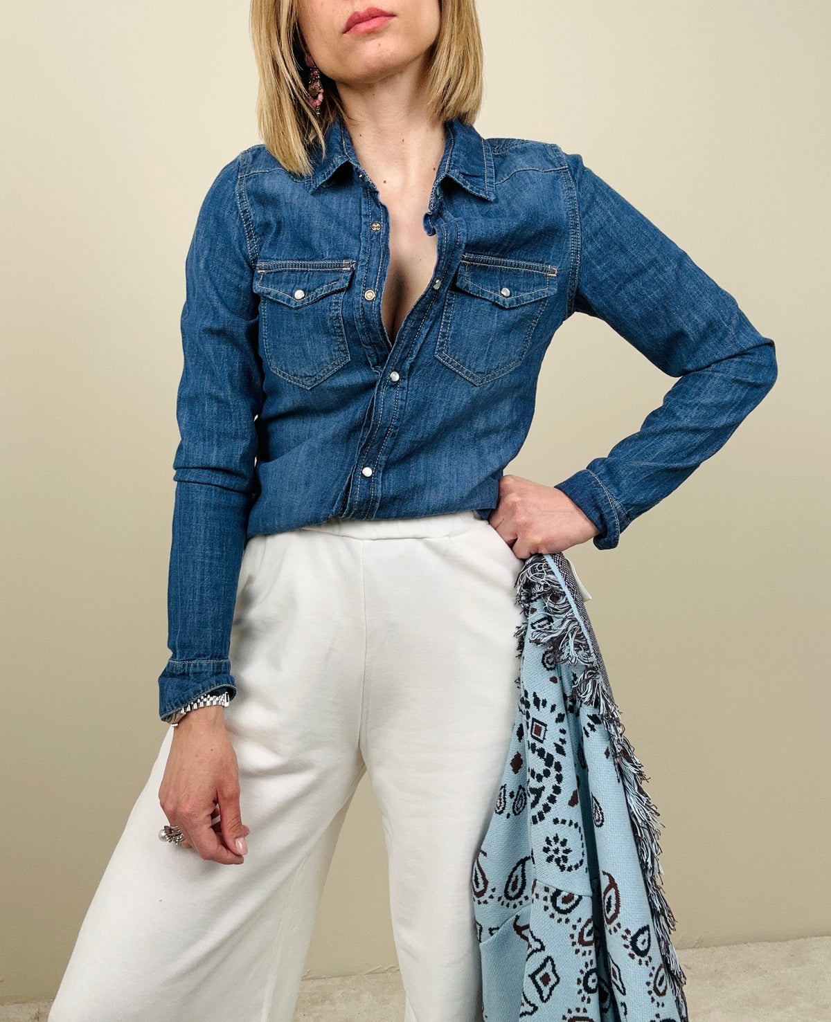 Camicia in jeans slim
