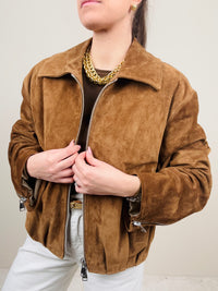 Bomber in vera pelle