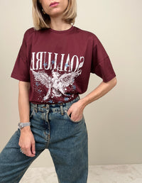 T-shirt bordeaux Soallure
