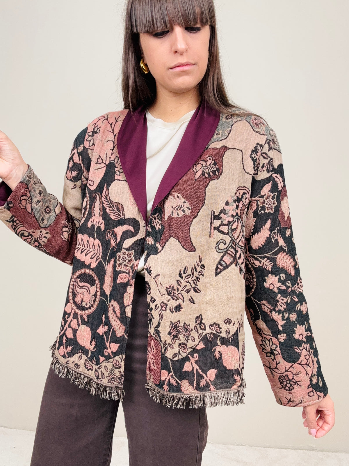 Kimono Sveva bordeaux