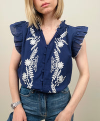 Camicia ricamata (più colori)