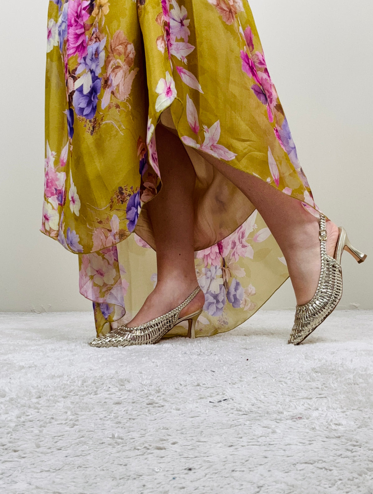 Slingback oro