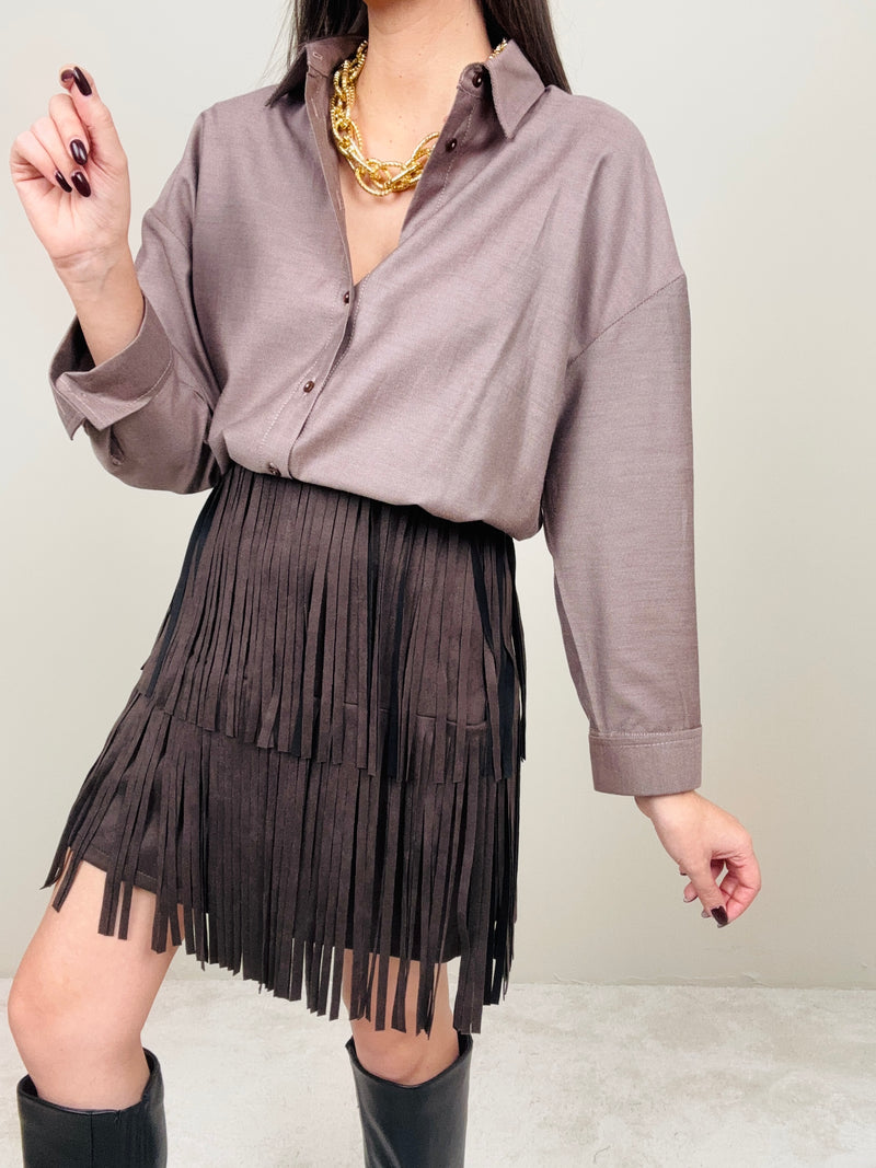 Gonna frange cioccolato