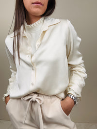 Camicia in viscosa con colletto